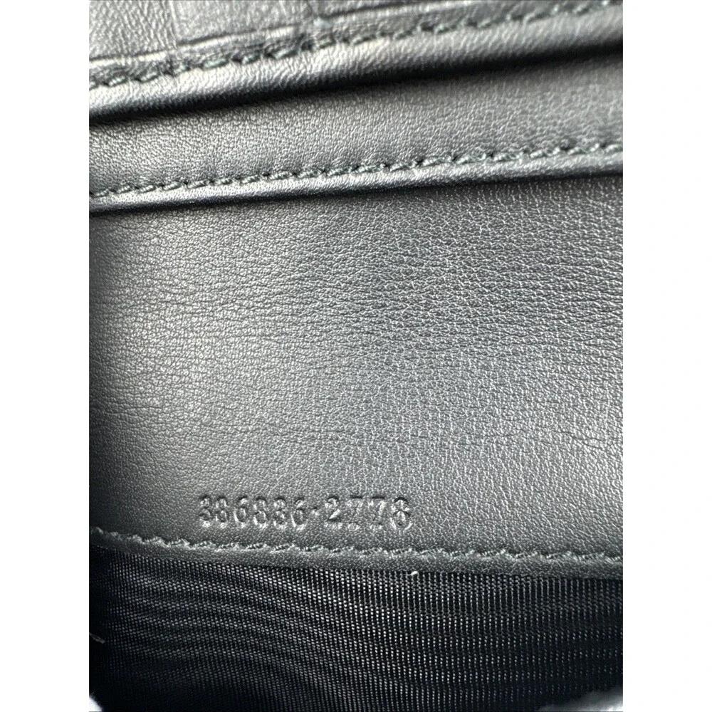 GGucci Bi-fold Long Wallet Python Snake Skin Leather Black - Picture 6 of 16